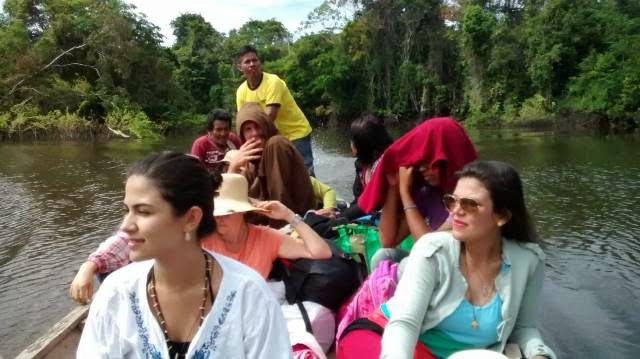 Ticuna, universitários, CNBB, Freis caminham juntos 2014