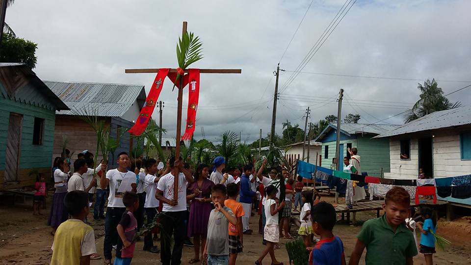Vendaval caminhando na fé… SEMANA SANTA, Igreja Ticuna
