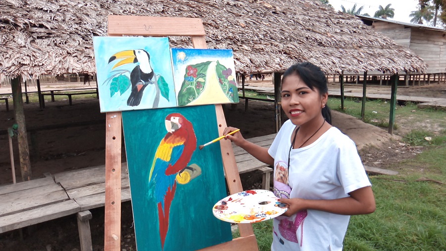 Pintura Artística Jovens Indígenas: Curso